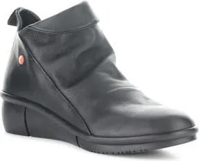 Softinos Rara Wedge Bootie in 005 Black Smooth Lea at Nordstrom Rack, Size 10-10.5Us / 41Eu