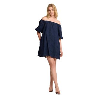 Kocca Party Dresses, female, Blue, Size: XS Angle-Shouldered Short Dress