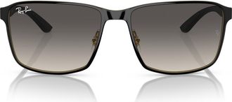 Ray-Ban 59mm Square Gradient Sunglasses in Black at Nordstrom