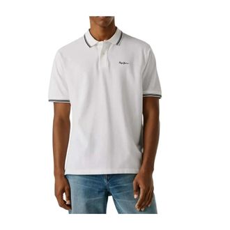Pepe Jeans London Polo Shirts, male, White, Size: 2XL Polo Carson