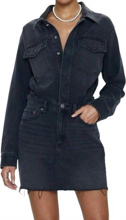 Pistola Denim Nina Long Sleeve Mini Dress In Station