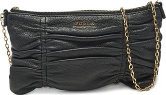 Furla Crossbodytas met ruches - Zwart