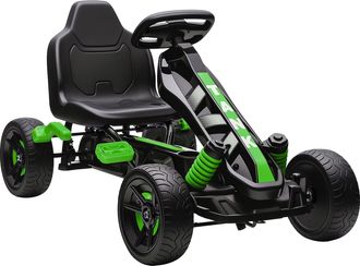 OEM Kart Pedales Para Ni&ntilde;os De +3 A&ntilde;os Con Embrague Autom&aacute;tico Freno Ruedas Antideslizantes De Eva Y Marco Met&aacute;lico Verde