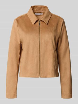 Comma Blazer mit Hemdblusenkragen in Camel, Größe 34