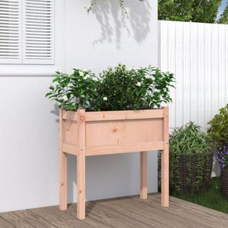 vidaXL Fioriera Giardino con Gambe 70x31x70 cm Legno Massello Douglas - Vidaxl