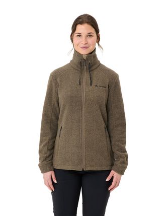 Vaude Fleecejacke VAUDE WOMENS SKOMER WINTER FLEECE JACKET, Damen, Gr. 36, beige (oat), Obermaterial: 100% Polyester. Futter: 100% Polyester, normal, Jacken