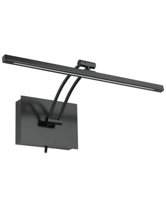 Eglo Eglo Doreen 1 Light Integrated Led Picture Light With Matte Black Finish & Clear Diffuser