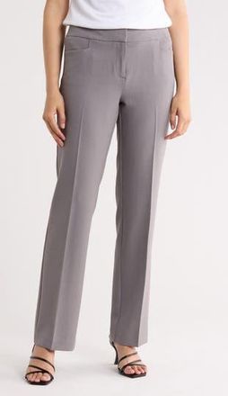 Kasper Flat Front Pants in Granite at Nordstrom Rack, Size 12