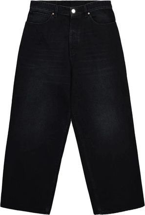 VETEMENTS Vintage Zwarte Anarchie Reworked Jeans - Dames - Regular Fit Jeans - Zwart - W27 - Jeans