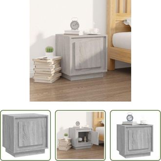 vidaXL Comodino in legno - Comodino Grigio Sonoma 44x35x45 cm in Legno Multistrato