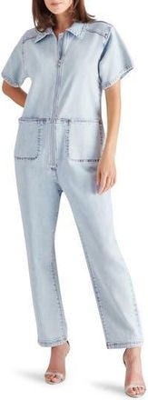 Steve Madden Eira Denim Jumpsuit in Stone Wash Blue at Nordstrom Rack, Size X-Small