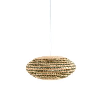 Light & Living Light&living - L&aacute;mpara Colgante - Tawela - Verde - Rotan - E27