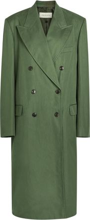 Dries Van Noten Rosea Double-breasted Cotton Coat - Dark Green - S (UK8-10 / S)