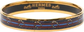 Herm&egrave;s Pre-owned Hermes Narrow Horse Horseshoe Cloisonne Enamel Bangle 62 Ladies 4Z8YT3AKCNYUHR1T