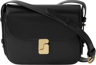SOEUR Bellissima Mini Leren Crossbody Tas - Dames - Schoudertassen - Zwart - ONE Size - Katoen - Tassen