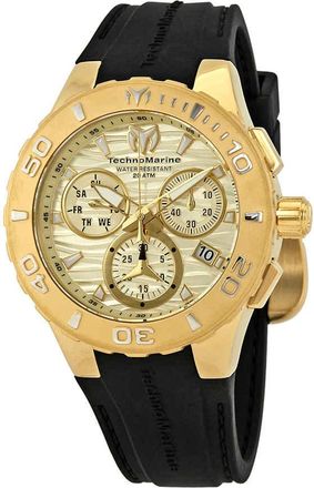 Technomarine Cruise Medusa Chronograph Gold Dial Mens Watch 115079