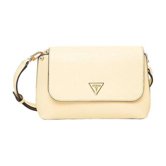 Guess Tassen, Dames, Geel, ONE Size, Leer, Meridian Flap