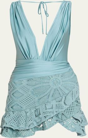 PatBo x Camila Coelho Crochet Mini Dress