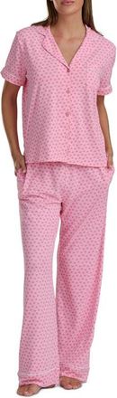 Splendid Short Sleeve Pajamas in Heart Geo at Nordstrom, Size X-Large