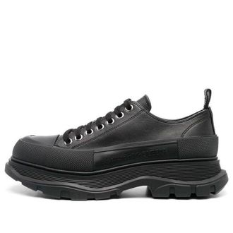 Alexander McQueen Tread Slick Canvas Sneakers All Black 705662WHZ621081