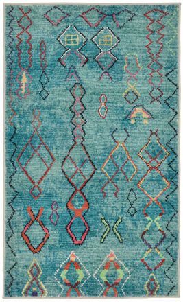 Gino Falcone Alfombra de ba&ntilde;o mullida - turquesa 70x120 cm