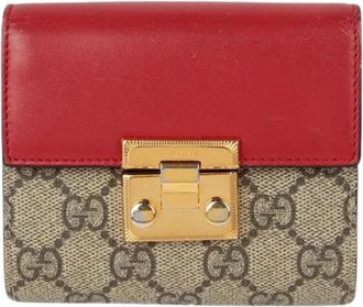 Gucci Pre-owned Wallets, female, Multicolor, Size: ONE SIZE Pre-owned Paddle Lock Bi-Fold Wallet