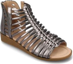 Journee Collection JOURNEE Delilah Sandal in Pewter at Nordstrom Rack, Size 7.5
