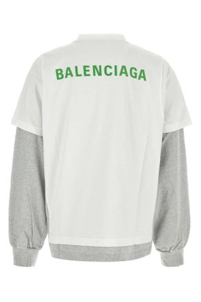 Balenciaga Tshirt Sweatshirt - White