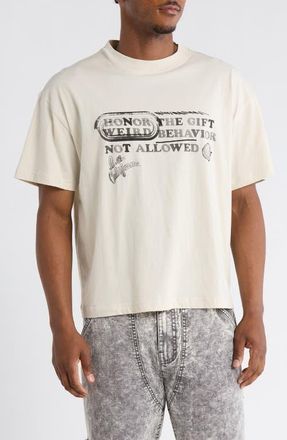 Honor The Gift Weird Behavior Graphic T-Shirt in Taupe at Nordstrom, Size Xx-Large