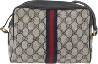 Gucci Pre-owned Cross Body Bag - Dames - Vintage Schoudertas - Blauw - ONE Size - Leer - Vintage