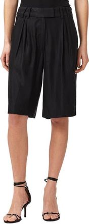 AllSaints Charley Pleated Shorts in Black at Nordstrom, Size 10 Us