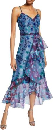Marchesa Notte Floral Organza High Low Gown Size XL