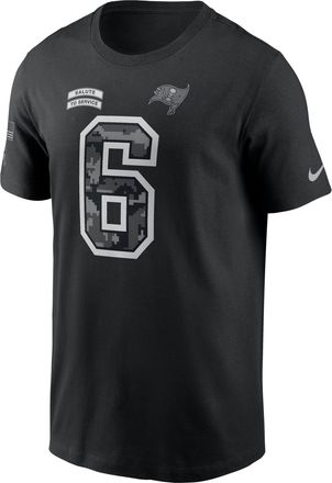 Nike Baker Mayfield Tampa Bay Buccaneers Salute to Service Nike Mens NFL T-Shirt in Black | N19900AF3V-3K6