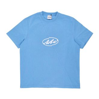 Arte Circle Logo T-Shirt - Heren - Tops - Blauw - Maat: M Katoen