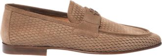 Baldinini Perforated Suede Loafer - Heren - Loafers - Bruin - 41 EU - Leer - Schoenen