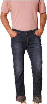 Mason's Harris 5-Pocket Jeans - Heren - Slim Fit Jeans - Blauw - W33 - Leer - Jeans