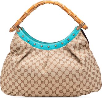 Gucci Pre-owned Womens Bamboo Hobo Bag - Tan Textile - One Size