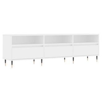 Berkfield Home TV Cabinet White 150x30x44.5 cm Engineered Wood