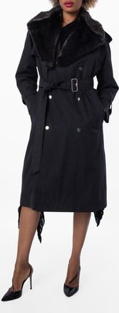 Burberry Double-Breasted Kennington Trench Coat, Brand Size 10 ( US Size 8 )