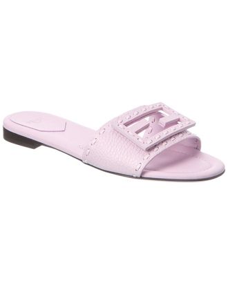 Fendi Fendi Baguette Leather Flat Sanda