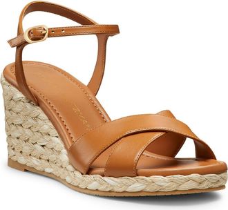 Stuart Weitzman Dayna Espadrille Wedge Sandal in Macchiato/Natural at Nordstrom, Size 7.5