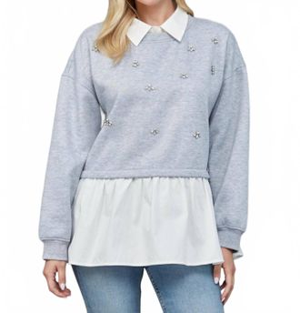 Fate Frosted Cheer Sweatshirt In Grey