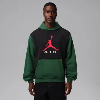 Nike Jordan Mens Jordan Brooklyn Pullover Hoodie in Black | IM8975-013