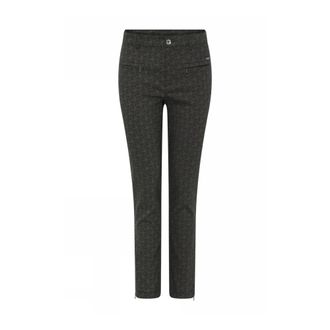 C.Ro Dames, Broeken, Bruin, Maat: XL Leer