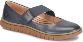 B&oslash;rn Flat in Navy Leather at Nordstrom Rack, Size 7.5