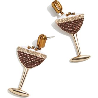 BaubleBar Espresso Martini Statement Earrings in Brown at Nordstrom Rack
