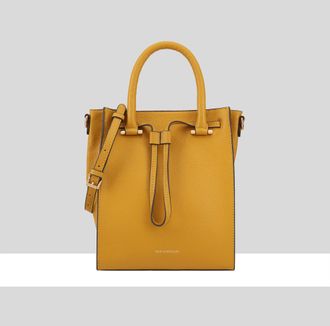 Paul Costelloe Womens Flumendosa Leather Multi Way Bag - Gold - One Size