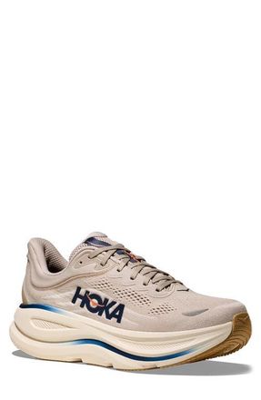 Hoka One One Bondi 9 Running Shoe in Stucco /Grout at Nordstrom, Size 10.5