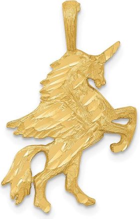 Diamond2Deal 14k Yellow Gold Unicorn Charm