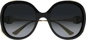 Gucci Occhiali da sole tondi - Nero